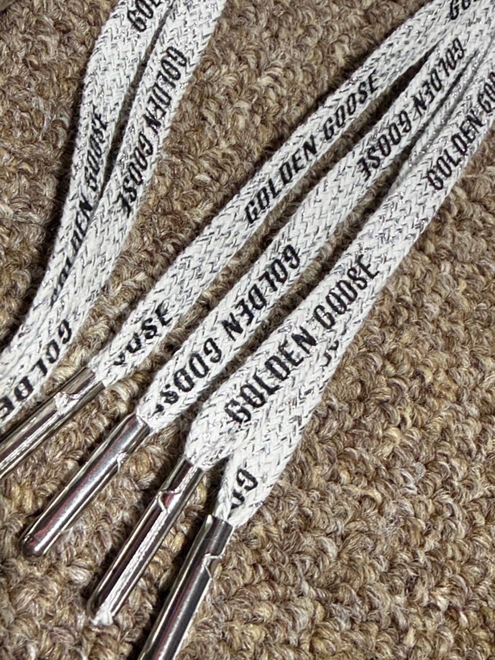 120cm Golden Goose LOGO Shoe Laces - Picture 2 of 3